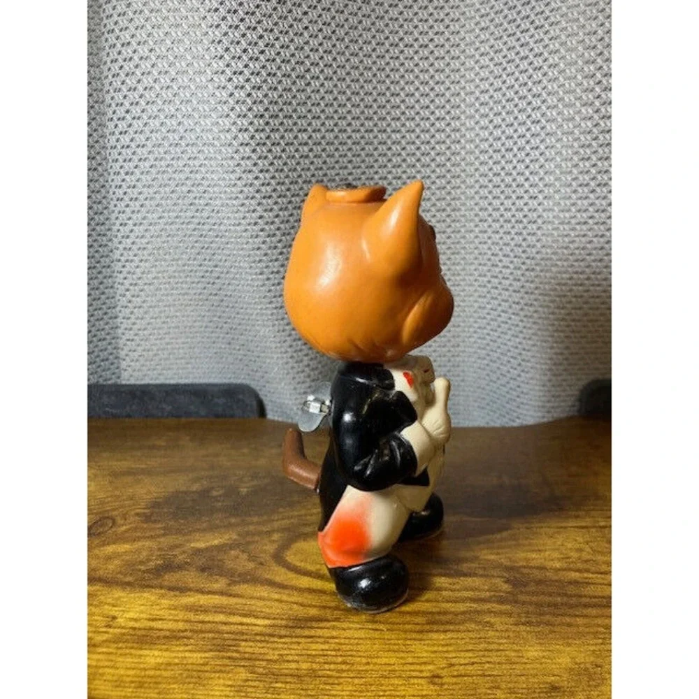 Vintage Wiggle Waggle Cat Wind-Up Toy by Alps Made in‎ Japan Works 6